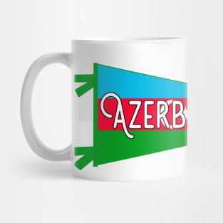 Azerbaijan Flag Pennant Mug